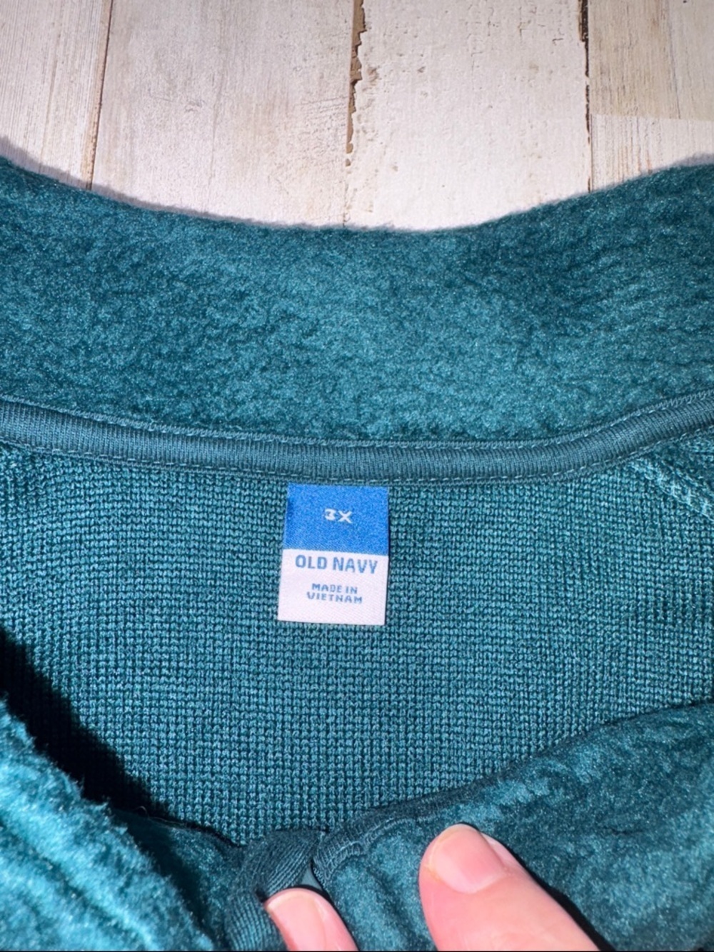 Old Navy Teal Half-Zip Fleece Pullover 3X - Picture 2 of 13